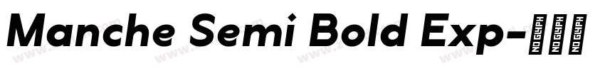 Manche Semi Bold Exp字体转换